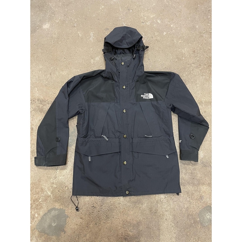 The North Face Jacket Mens Small Black GORE-TEX Mountain Hooded Waterproof Shell